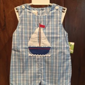 Boys Applique Shortall 12M